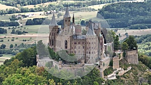 Burg Hohenzollern castle between Hechingen and Bisingen Germany, was the medieval castle of the Hohenzollern family