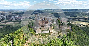 Burg Hohenzollern castle between Hechingen and Bisingen Germany, was the medieval castle of the Hohenzollern family