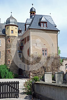 Burg Namedy a moated castle, Andernach, Germany photo