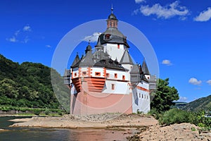 Burg Pfalzgrafenstein Castle in Upper Middle Rhine Valley UNESCO World Heritage Site, Rhineland Palatinate, Germany