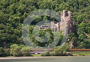 Burg Rheinstein at the Rhine valley