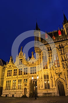 Burg Square in Burges in Belgium