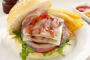 Burger With Bacon