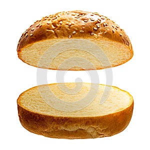 Burger bread isolated