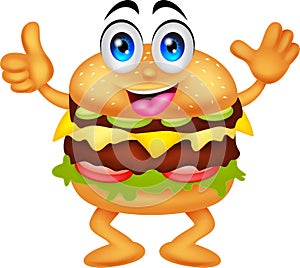 Burger cartoon characters photo