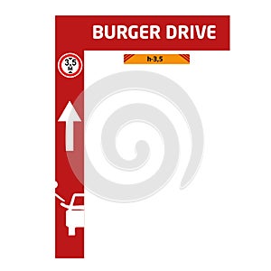 Burger drive stand