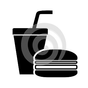 Burger fast food icon