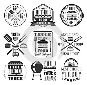 Burger and Fast Food Icon Set