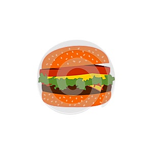 Burger fast food vector.