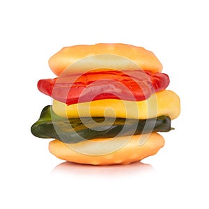 Burger Jelly isolated on white background