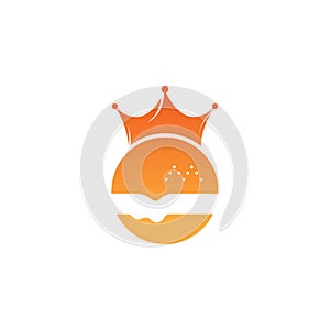 Burger king vector logo design.