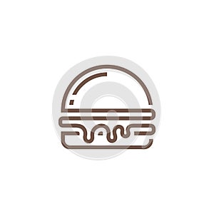 Burger Logo design template, Burger bakery logo design vector