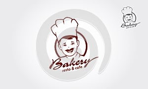 Bakery Resto & Cafe Vector Logo Illustration. photo