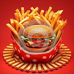 Burger logo illustration. Burger sticker illustration. Burger baner. Delivery of burgers.