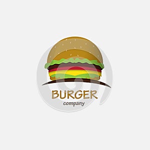 Burger logos. Sandwich. Fast food burger bakery. modern food