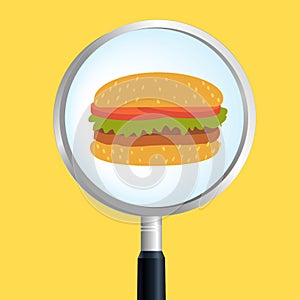 Burger magnify