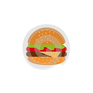 Burger restaurant logo design vector template