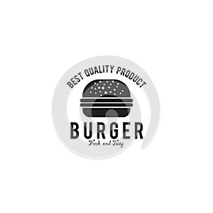 Burger restaurant logo design vector template