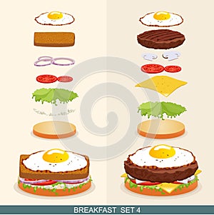 Burger set 4