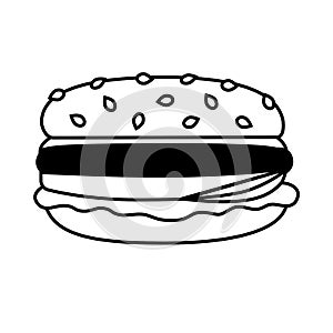 Burger. Vector icon
