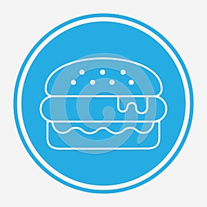 Burger vector icon sign symbol