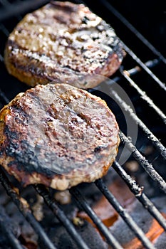 Burgers on the barbeque