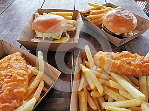 Burgers and fish and chips @ Taronga Western Plains Zoo Dubbo NSW Australia