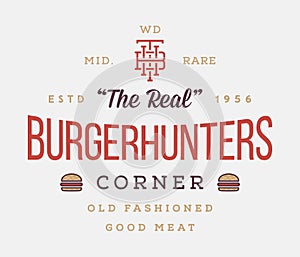 Burgers hunters old fashioned style