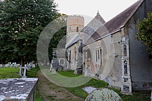 Burgh Castle church in Norfolk