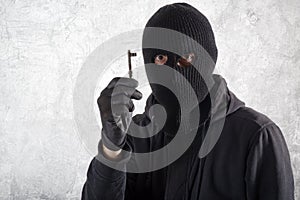 Burglar with a key