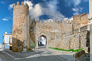 Burgos Gate in Jerez de los Caballeros, Badajoz photo