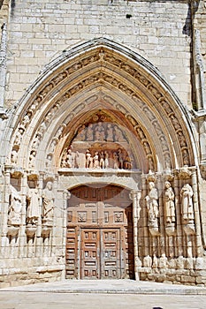 Burgos San Esteban church facade Castilla Spain photo
