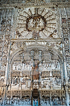 Burgos, Spain - Jun 17, 2023: Inside the catholic church of San