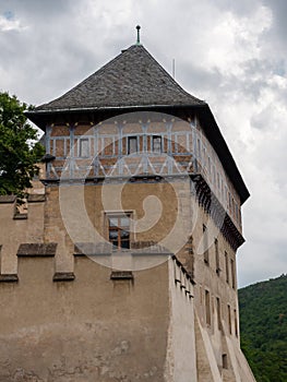 Burgrave`s House at Karlstejn Castle in Bohemia, Czech Republic