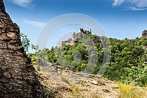 Burgruine Durnstein is a ruined medieval castle in Austria. Wachau valley