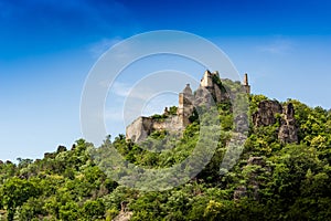 Burgruine Durnstein is a ruined medieval castle in Austria. Wachau valley