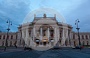 Burgtheater in the center of Vienna