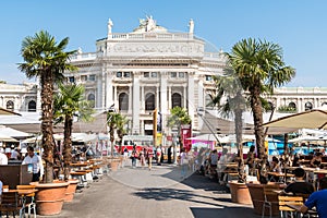 The Burgtheater (Imperial Court Theater) In Vienna