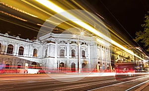 Burgtheater in Vienna Austia at night