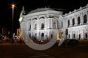 Burgtheater in Vienna, night scenes