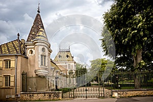 Burgundy, Chateau Corton Charlemagne. France.