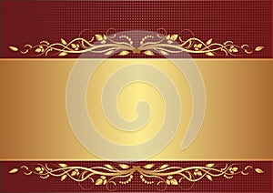 Burgundy and gold background