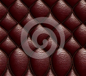 Burgundy Leather Texture Diamond Pattern Background for Design Projects