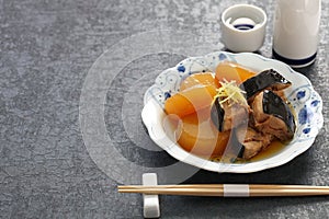 Buri Daikon, popular Japanese dish in the winter.