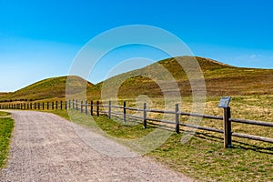 Burial mounds at Gamla Uppsala in Sweden