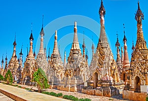 The burial site of Kakku Pagodas, Myanmar