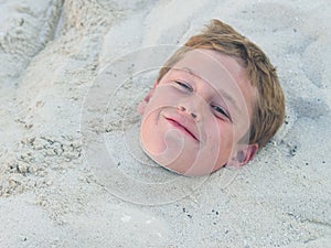 Buried in the sand