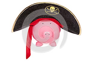 Buried treasure pirate piggy bank