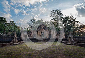 BURIRUM,THAILAND - DECEMBER 07, 2018: PRASARTHIN MUANGTAM or THE STONE CASTLE MUANG TAM at Prakhonchai District