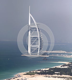 Burj Al Arab Aerial shot